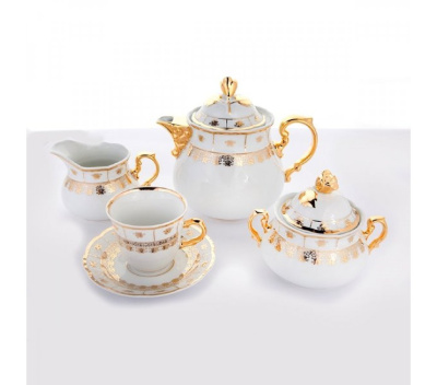 Чайно-столовый сервиз «Менуэт Золотой орнамент» на 12 персон 61 предмет
